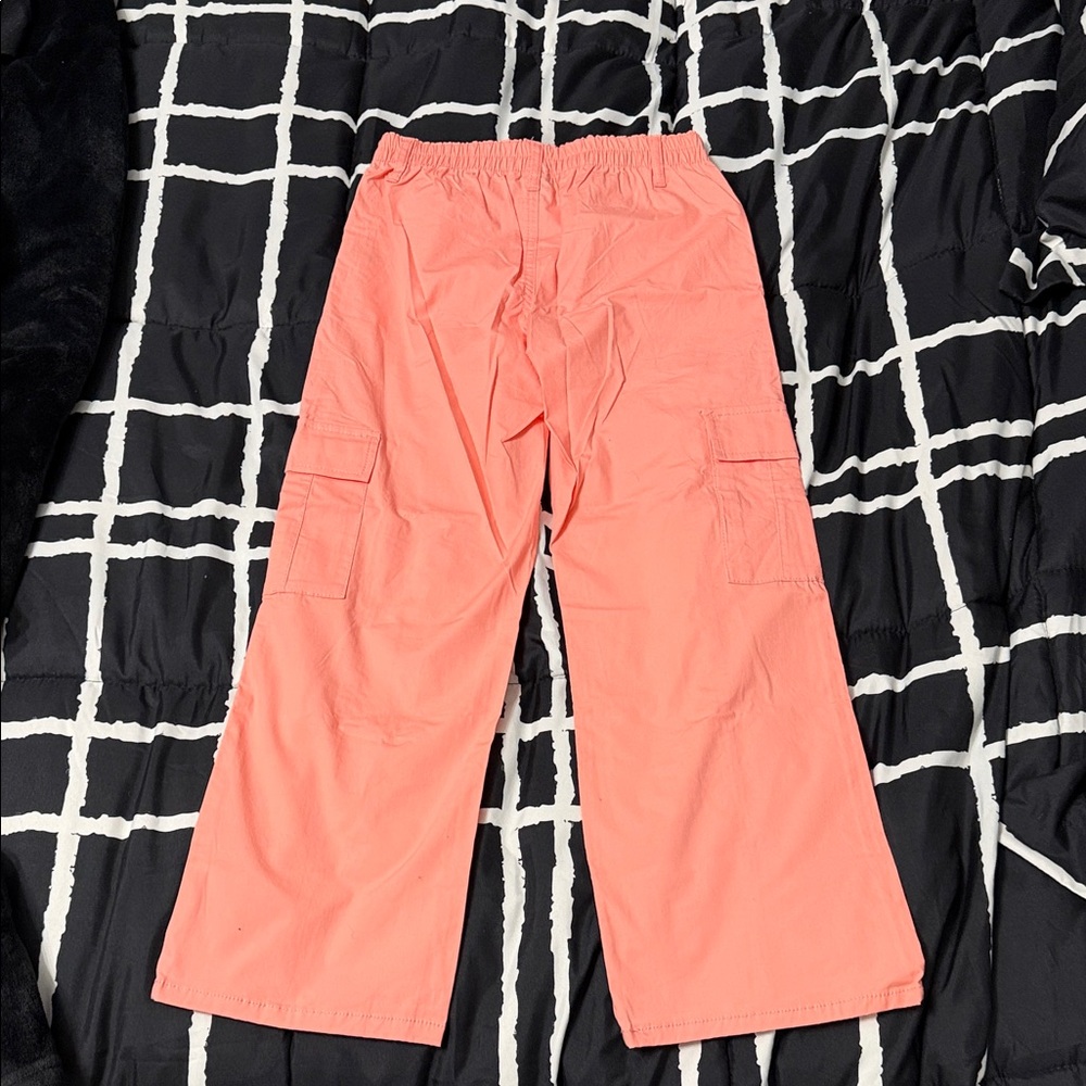 Art Class Girls Wide Leg Cargo Pants - Picture 3 of 4